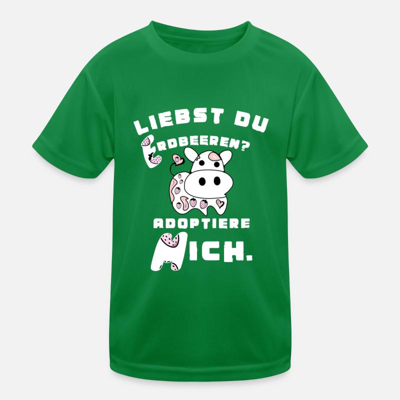 Erdbeermilch - Erdbeeren Kinder Funktions-T-Shirt