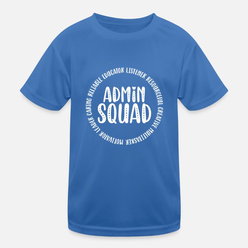 Admin Squad Admin Assistant Verwaltungsbüro Kinder Funktions-T-Shirt