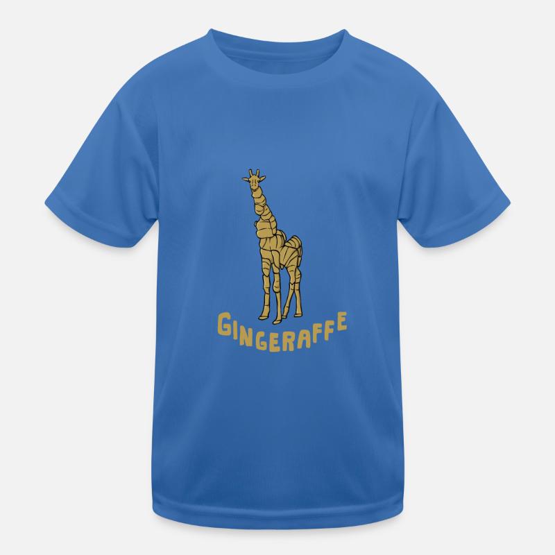 Animals ginger "gingeraffer" giraffe Kids Functional T-Shirt