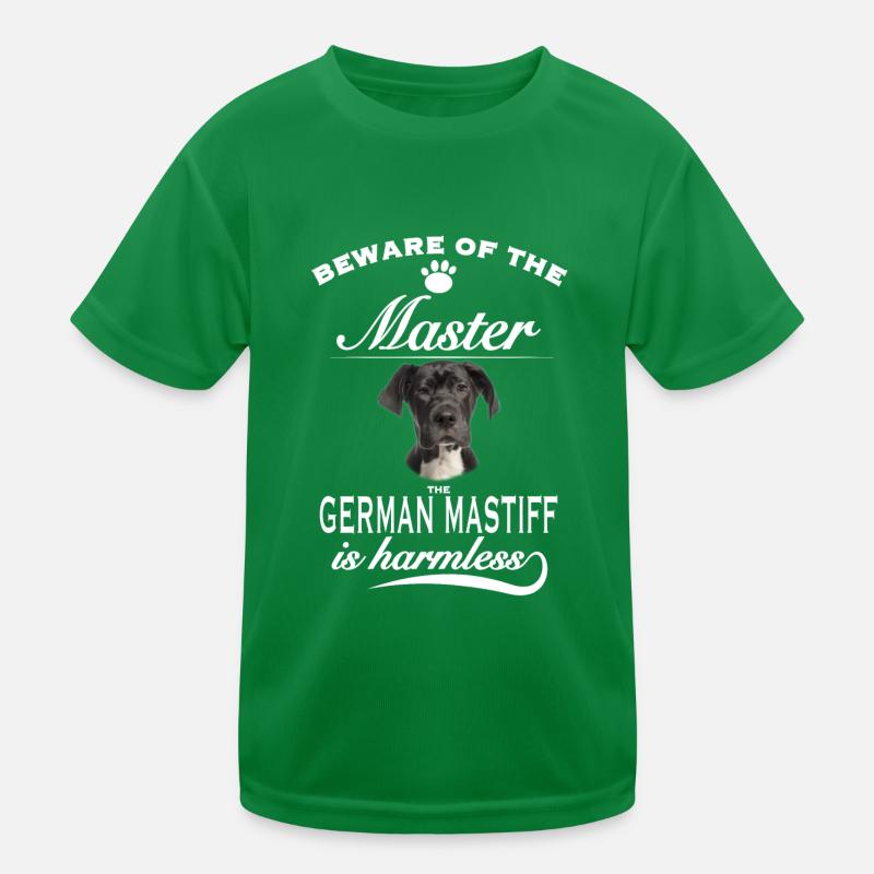Beware of the master, harmless German Mastiff Kinder Funktions-T-Shirt