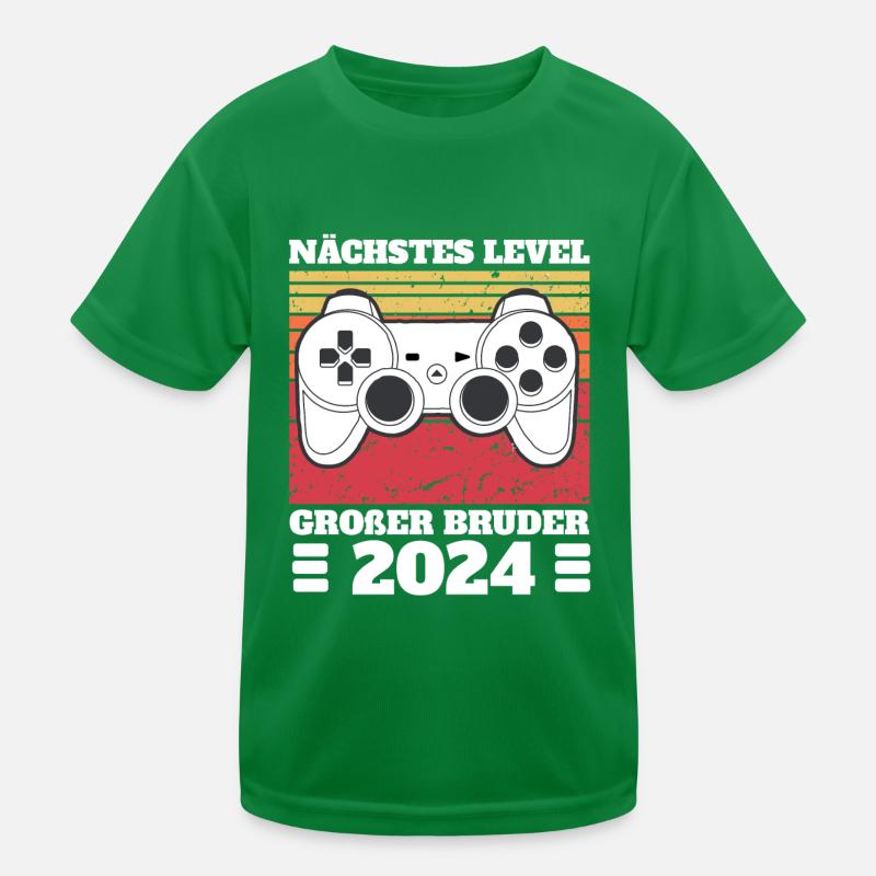Nächste Level Großer Bruder 2024 Kinder Funktions-T-Shirt