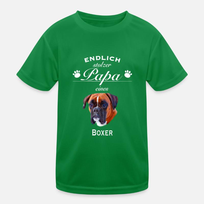 Endlich stolzer Papa - Boxer Kinder Funktions-T-Shirt