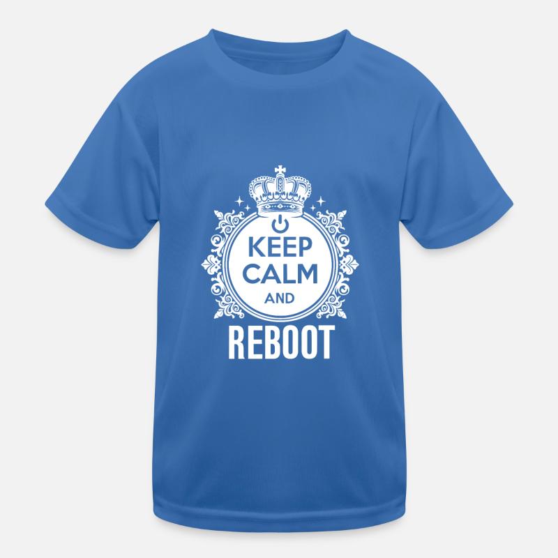 Keep Calm and Reboot Kids Functional T-Shirt