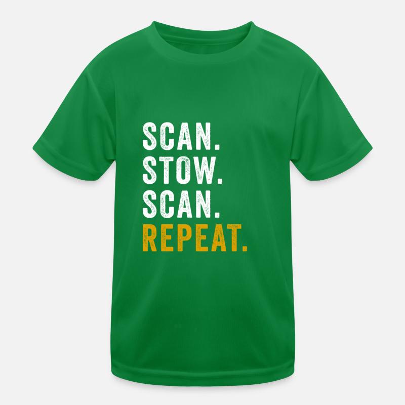 Scan Stow Scan Repeat Cool Flex Driver Humour Jeu de mots T-shirt sport Enfant