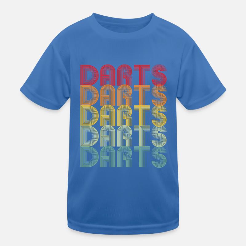 Conception de fléchettes rétro colorées T-shirt sport Enfant