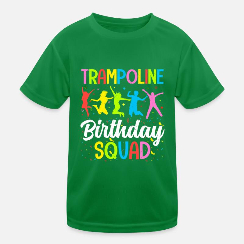 Trampolin Geburtstagsparty Kinder Funktions-T-Shirt
