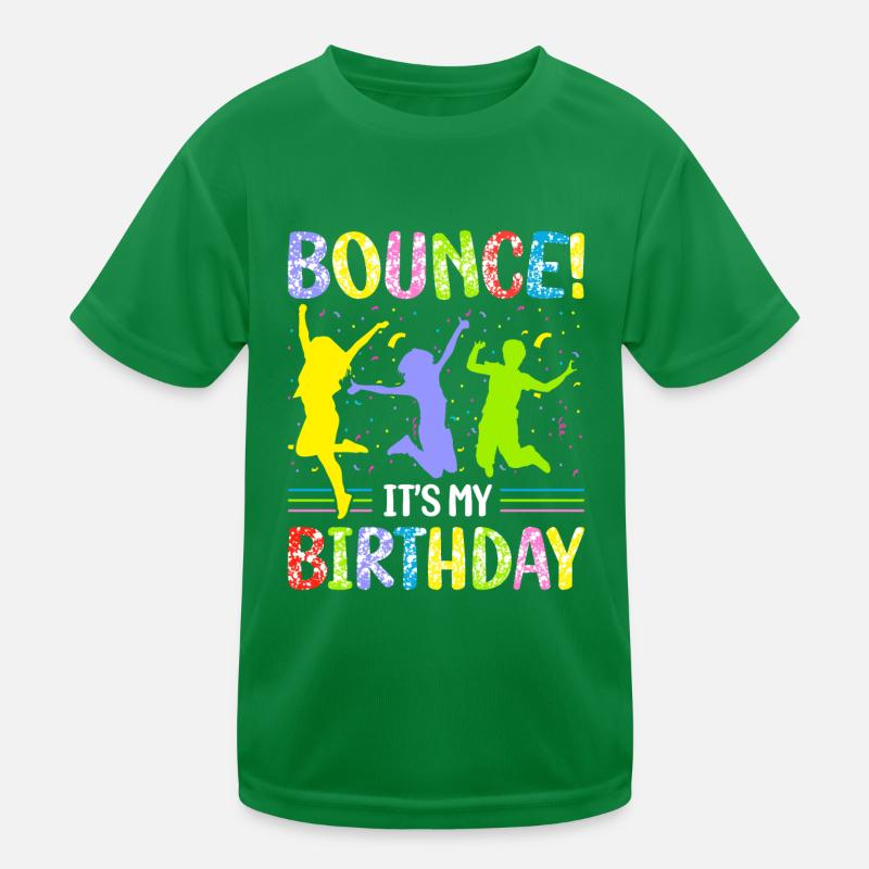 Trampolin Geburtstagsparty Kinder Funktions-T-Shirt