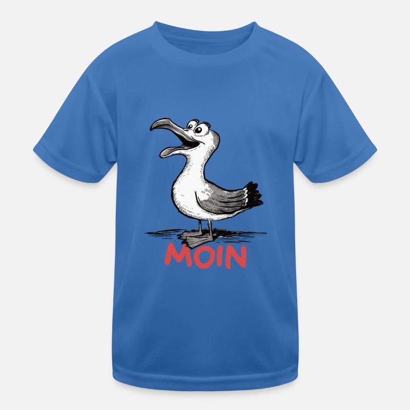 Moin Möwe Kinder Funktions-T-Shirt