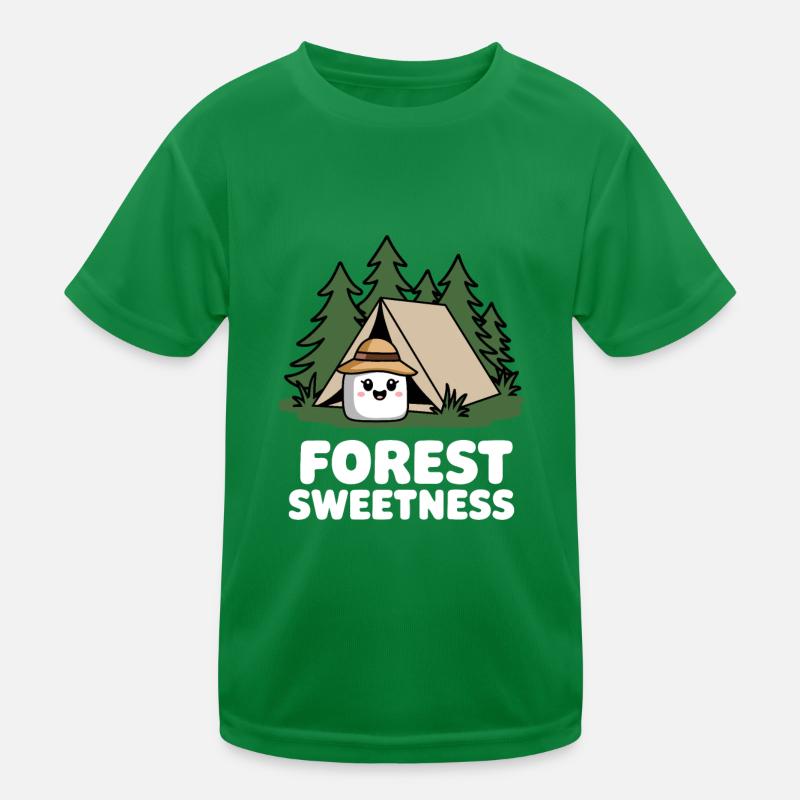 Witziger Camping Marshmallow Spruch Kinder Funktions-T-Shirt