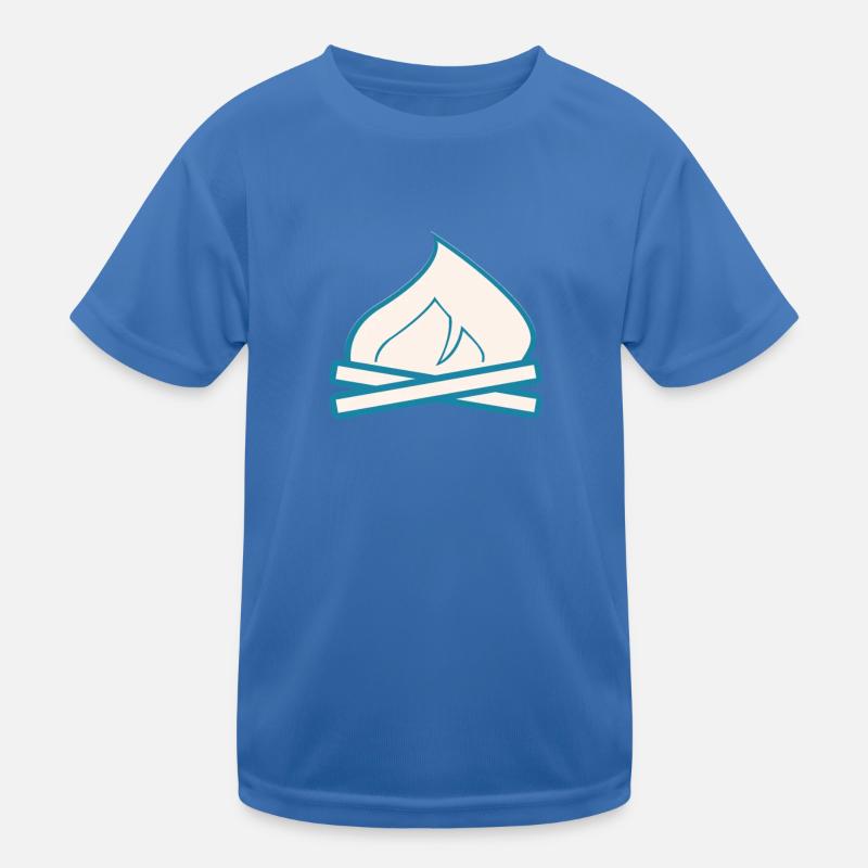 feu de camp, feu, camping, vacances T-shirt sport Enfant