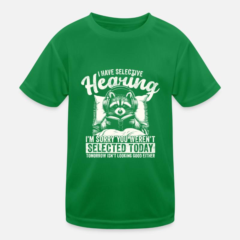 Audition sélective du raton laveur – Drôle d’animal sarcastique T-shirt sport Enfant
