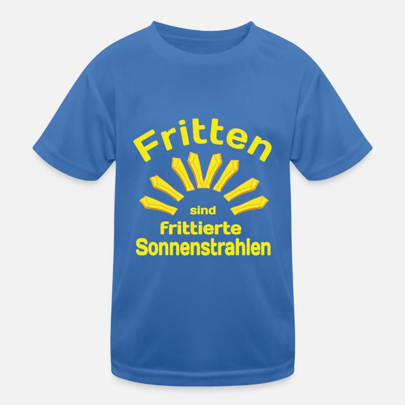 Fritten Spruch Sonne Kinder Funktions-T-Shirt