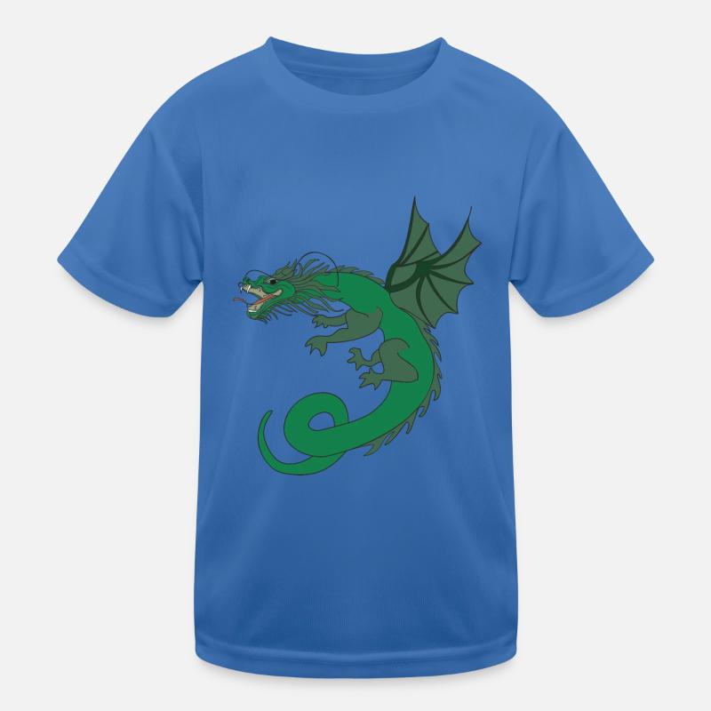 Dragon Vert T-shirt sport Enfant