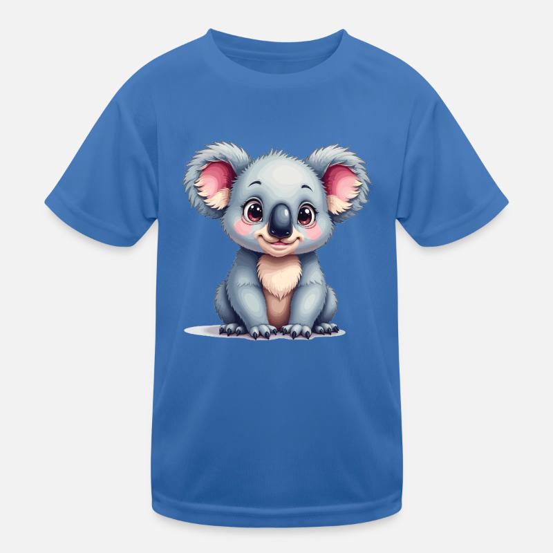 Cute Koala Bear Cartoon Design Kids Functional T-Shirt