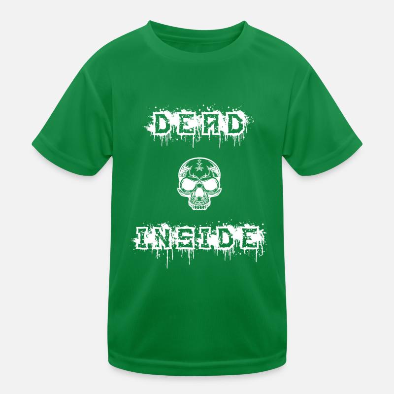 dead inside in white Kinder Funktions-T-Shirt