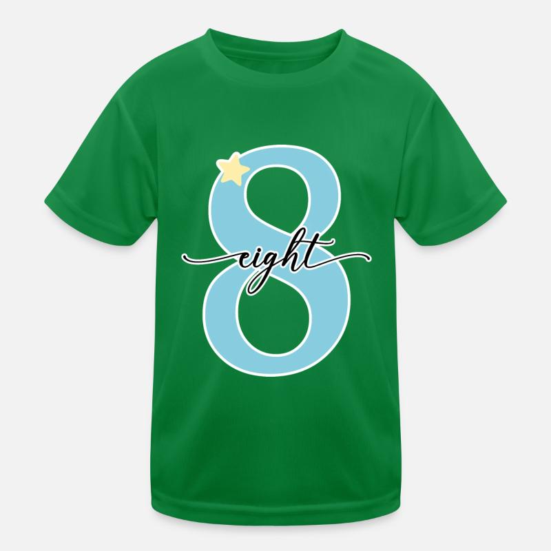 8e anniversaire, huit ans T-shirt sport Enfant