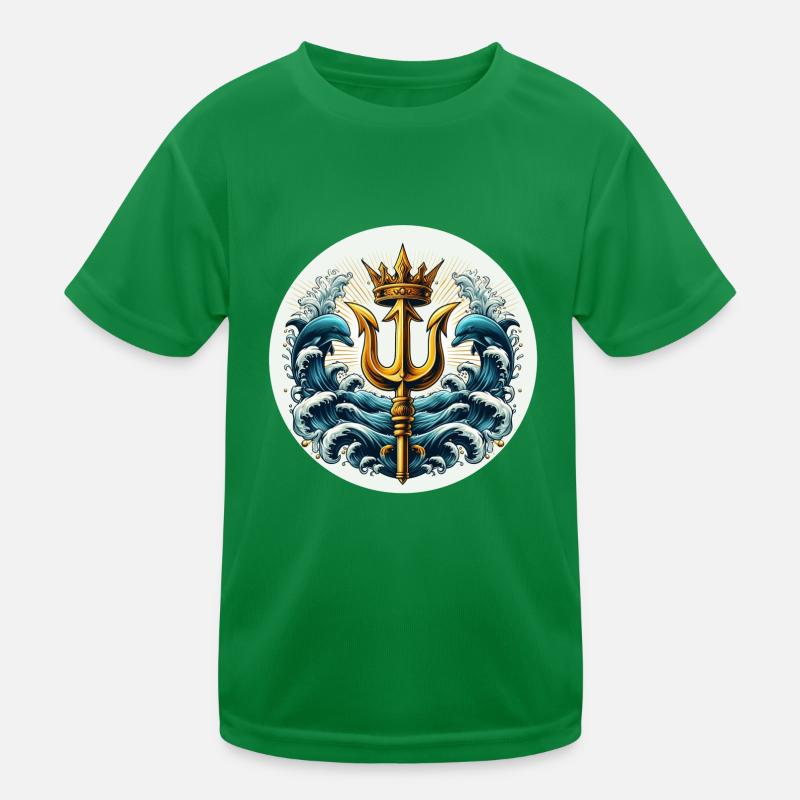 Trident Symbol Kids Functional T-Shirt