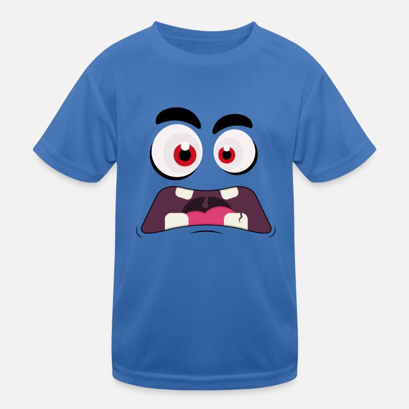 Monster Face Kids Functional T-Shirt