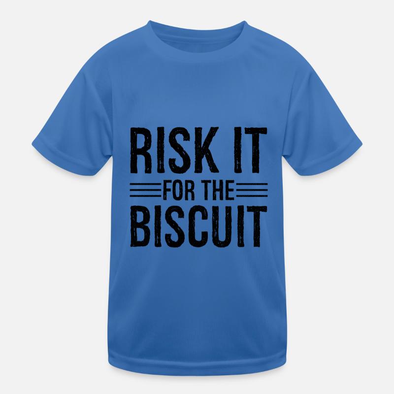 risk it for the biscuit Kids Functional T-Shirt