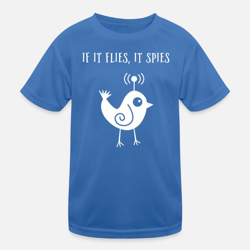 When it flies, it spies Kids Functional T-Shirt
