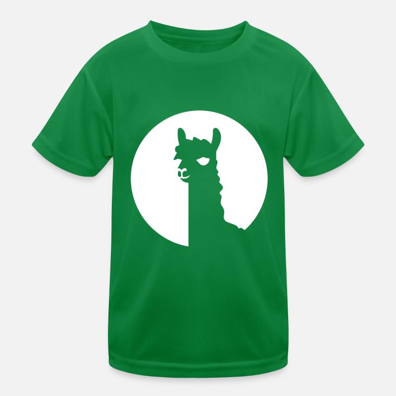 Lama Alpaka Kinder Funktions-T-Shirt
