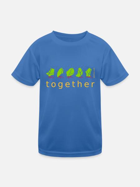 ensemble Ant Ensemble travail d’équipe social - T-shirt sport Enfant - bleu roi - Devant