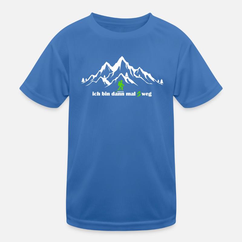 Ich bin dann mal weg Berge Wandern Bergrausch Kinder Funktions-T-Shirt
