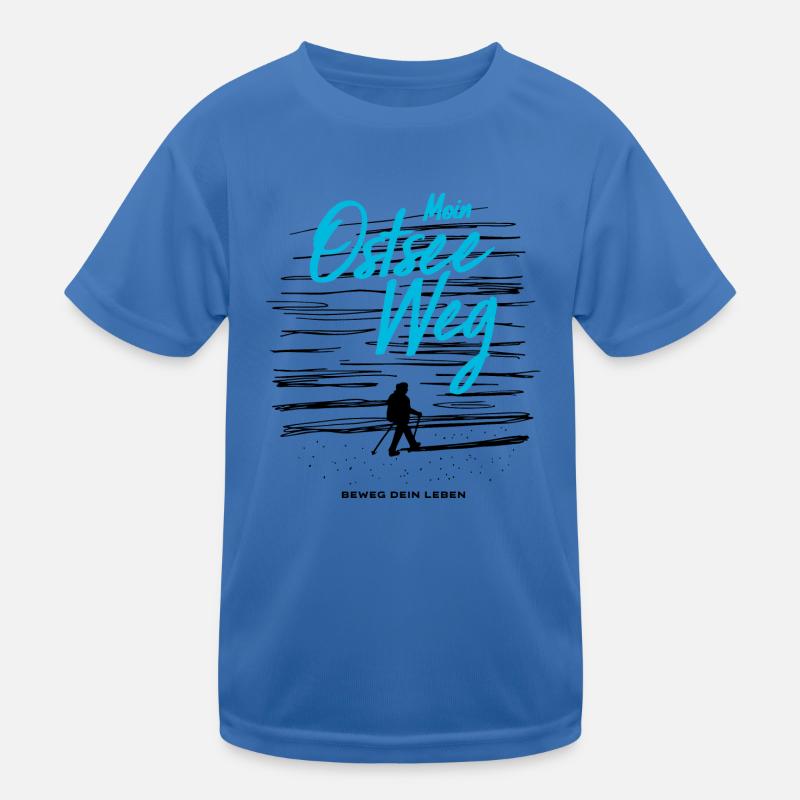 Moin Ostseeweg Kinder Funktions-T-Shirt
