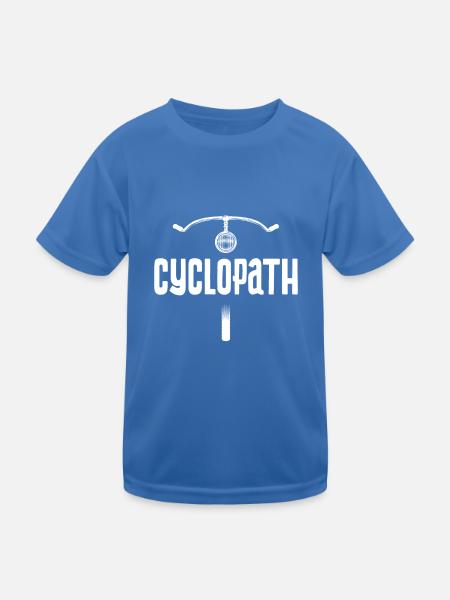Cyclopath funny cyclist saying gift idea - Kids Functional T-Shirt - royal blue - Front