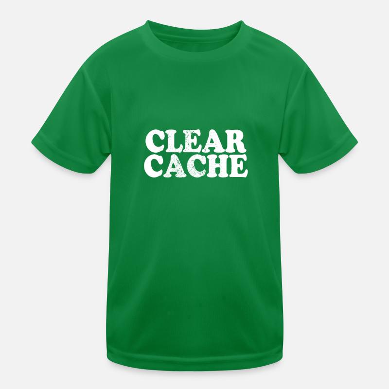 Effacer le cache cadeau du programmeur Nerd Geek T-shirt sport Enfant