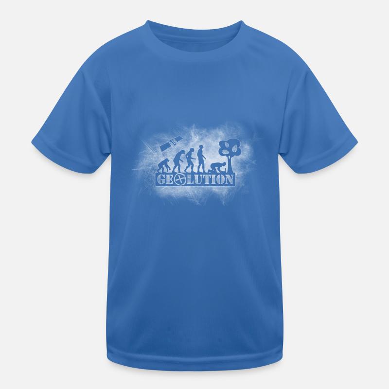 Geolution-light-grunge - T-shirt sport Enfant - bleu roi