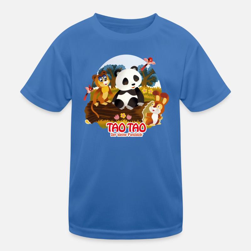 Tao Tao Et Ses Amis Image De Groupe Texte T-shirt sport Enfant