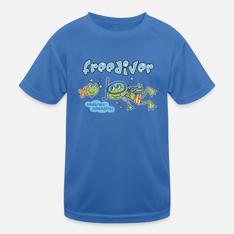 Diving frog Kids Functional T-Shirt