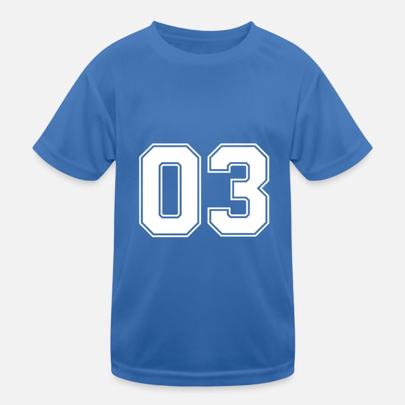 Numéro 03 T-shirt sport Enfant
