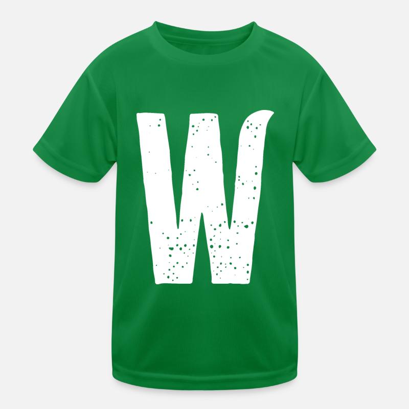 W-Buchstabe Kinder Funktions-T-Shirt