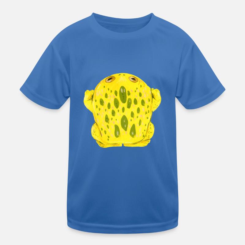 Frog Toad Yellow - Kids Functional T-Shirt - royal blue