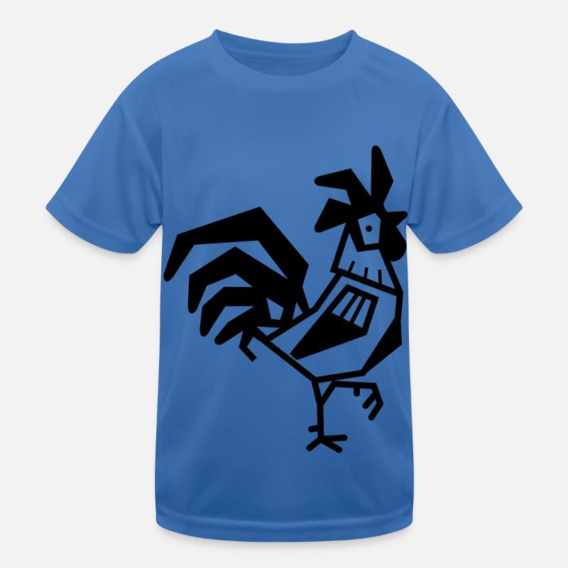 Rooster chickens bird Kids Functional T-Shirt