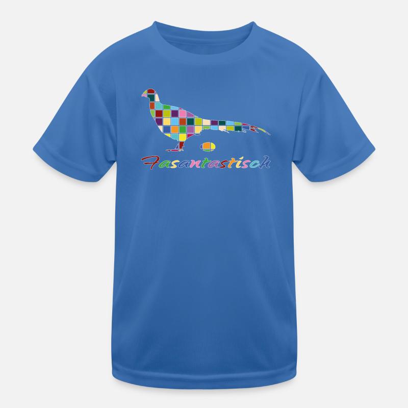Fantastic pheasant design pheasantastic - Kids Functional T-Shirt - royal blue