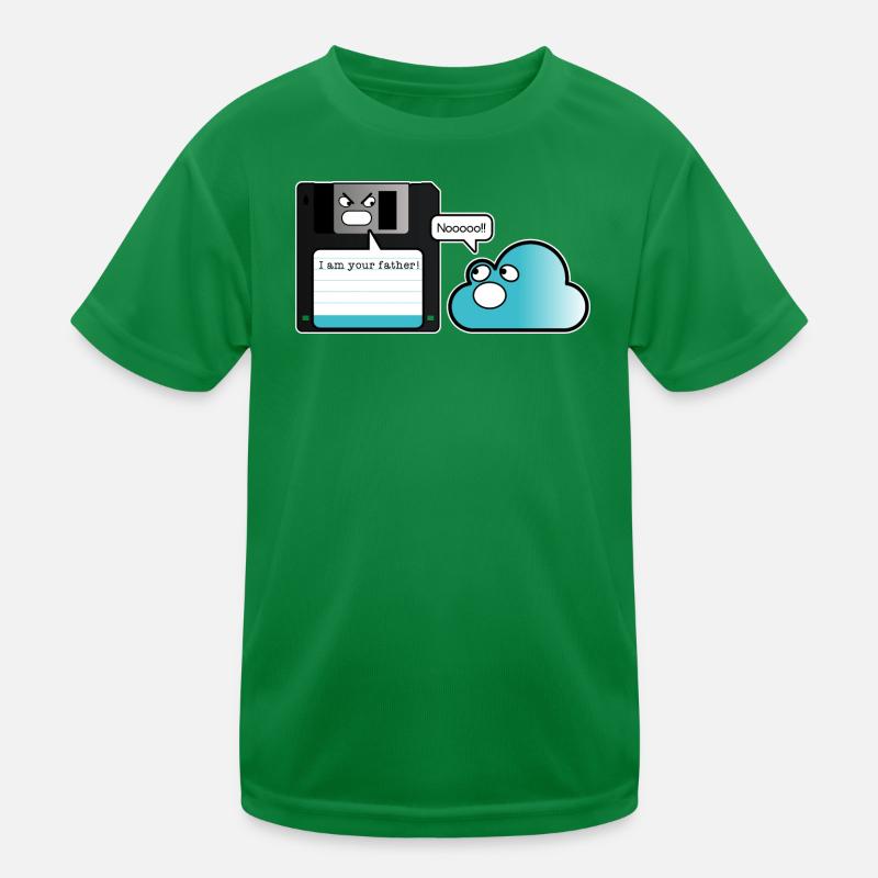 Floppy cloud memory father computer joke Kids Functional T-Shirt