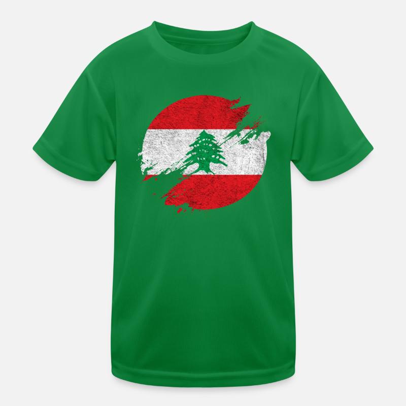 Libanon Vintage Kreis / Geschenkidee Kinder Funktions-T-Shirt