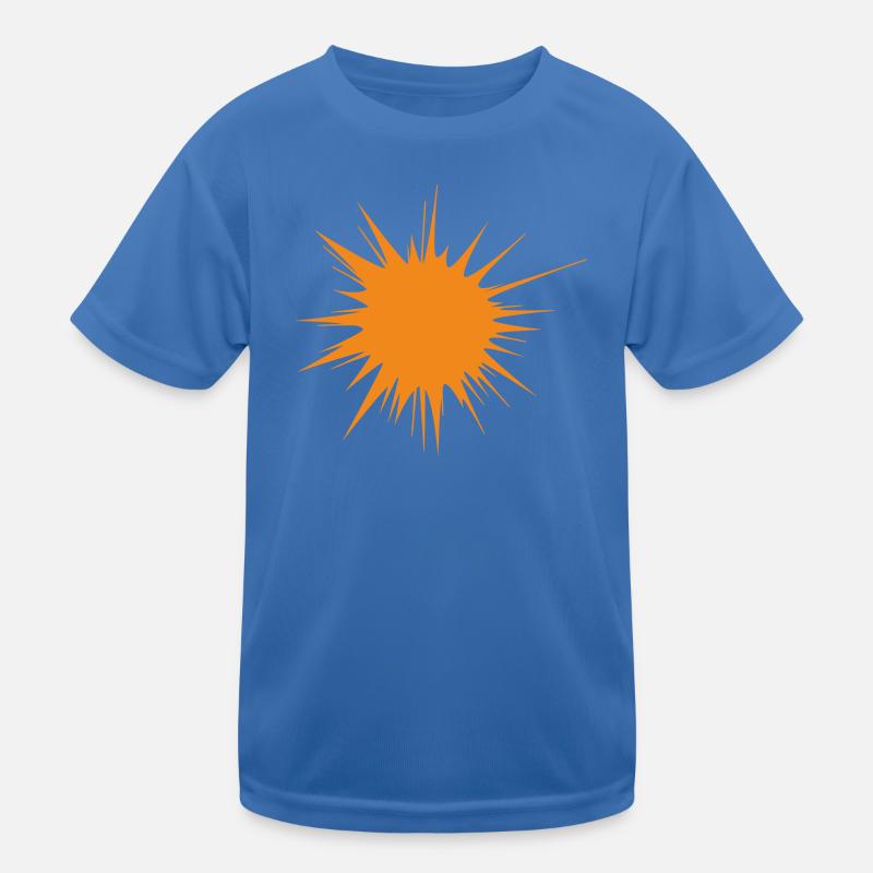 flash | explosion | Sun orange | Vectorgraphic Kinder Funktions-T-Shirt