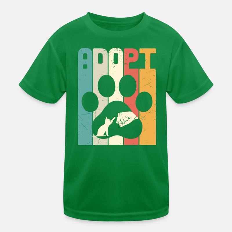 Adopt Cat Kids Functional T-Shirt