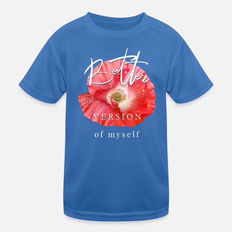 Mohnblume Muttertag Geschenk cooler Spruch Garten - Kinder Funktions-T-Shirt - Königsblau