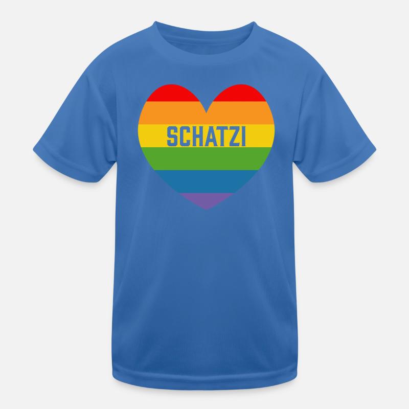 Regenbogenherz Schatzi LGBT lgbtqi queer Kinder Funktions-T-Shirt