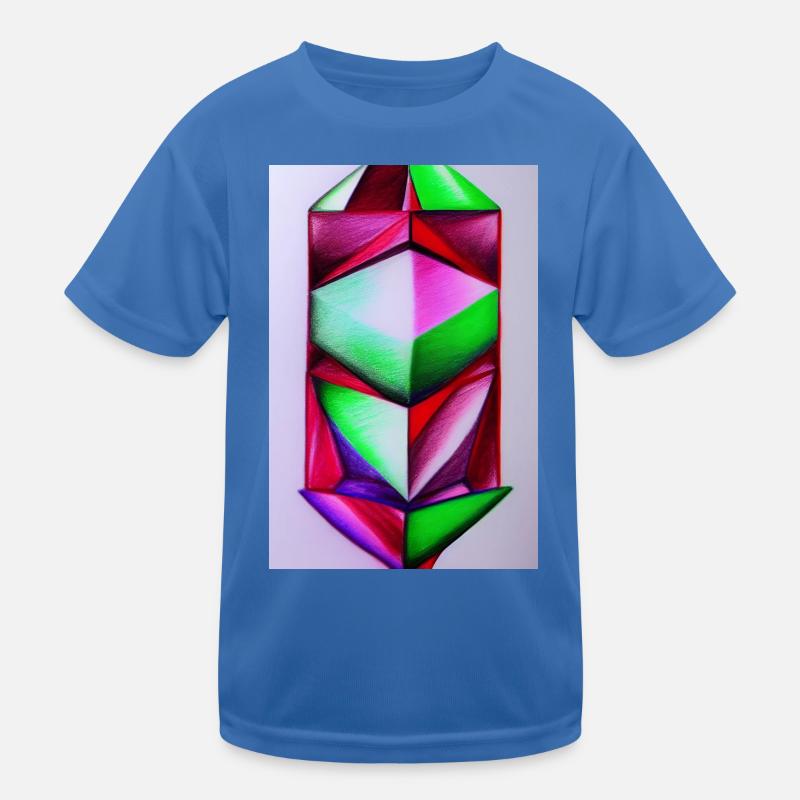Gemstone Pattern Kids Functional T-Shirt