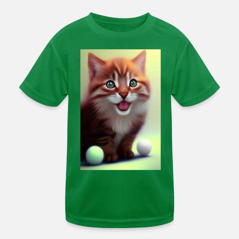 Petit bébé chat mignon T-shirt sport Enfant