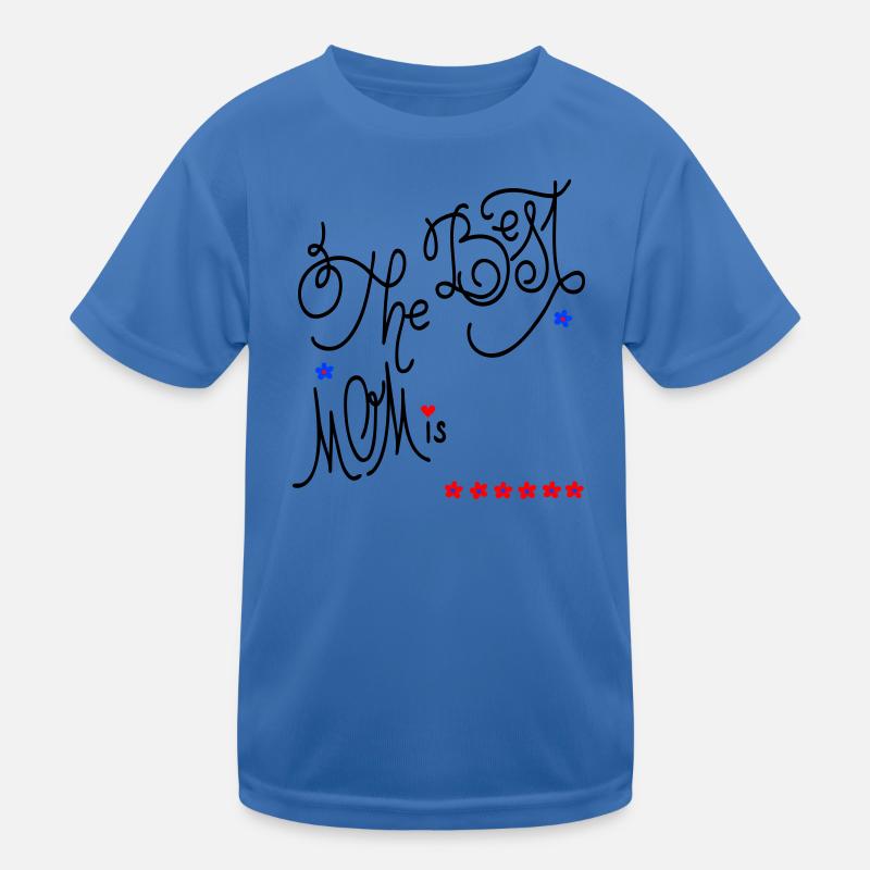 the best Mom, Muttertag - Kinder Funktions-T-Shirt - Königsblau