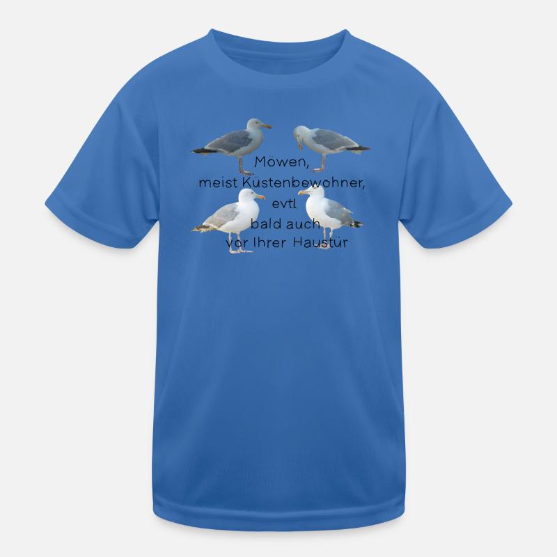 Möwen mit Spruch Kinder Funktions-T-Shirt