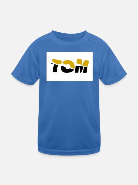 Tom - Kinder Funktions-T-Shirt - Königsblau - Vorne
