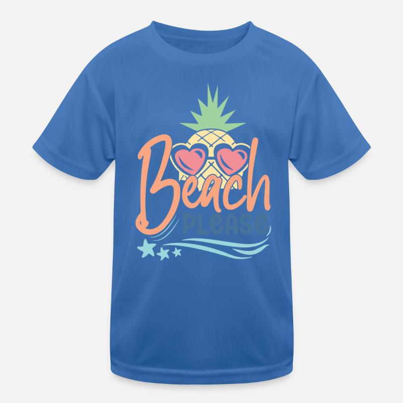 Beach Please Kids Functional T-Shirt
